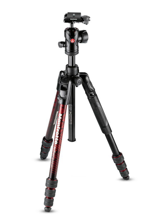 Befree Advanced Alu Reisestativ Twist mit Kugelkopf, rot