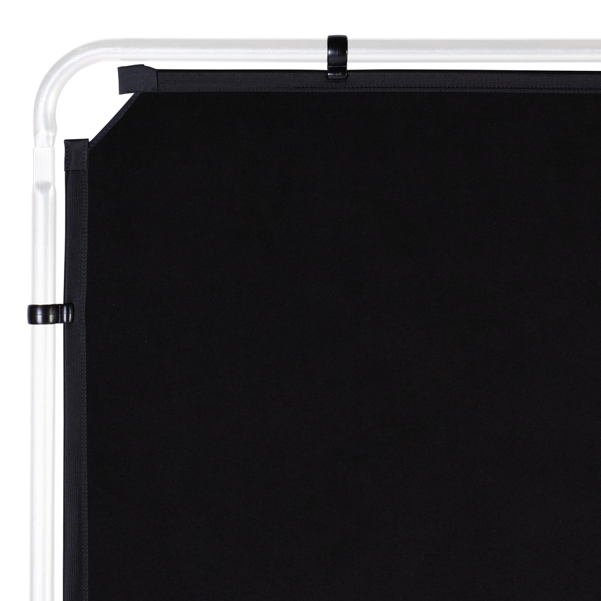 EzyFrame Hintergrund Cover 2 m x 2,3 m Schwarz