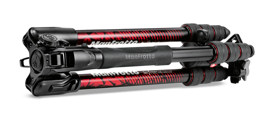 Befree Advanced Alu Reisestativ Twist mit Kugelkopf, rot